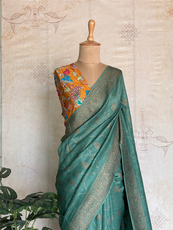 Nijaruna - Pure Matka Silk Saree With Jaal Weaving