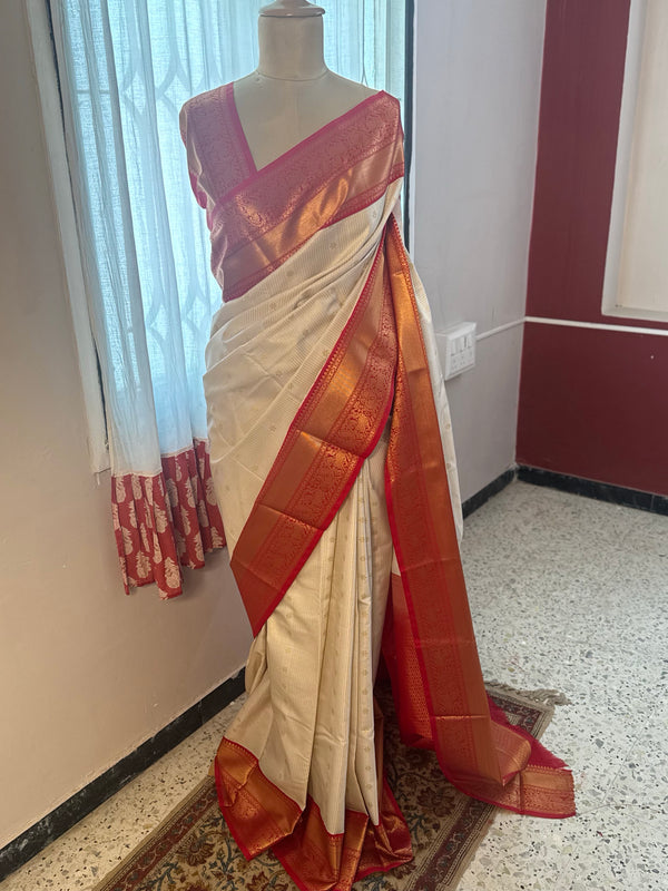 Semi Kanchi Silk Saree