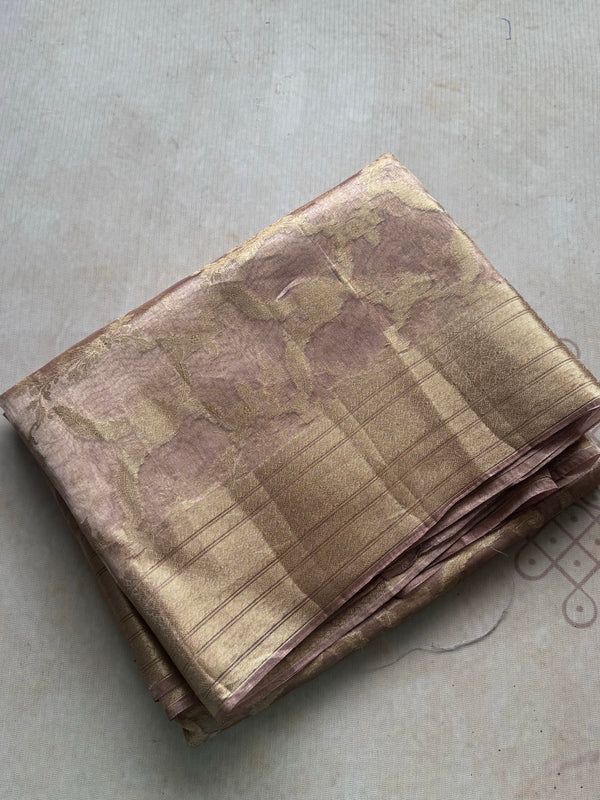 Pure Molten Gold Tissue Saree