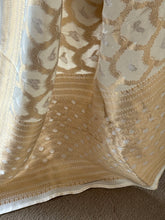 Vrishti - Mushru Satin Silk Saree with Antique Zari Jaal Weaving