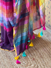 Mul Cotton Saree with Checks