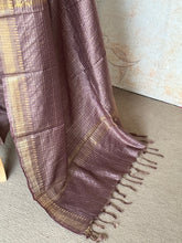 Ritambhara - Soft Tussar Zari Checks Saree
