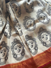 Mangalgiri Pen Kalamkari Saree