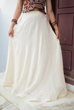 Vennila - Kalamkari Sequence Embroidered Top and Georgette Skirt