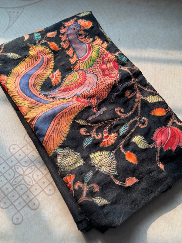 Kalamkari Appliqué Saree