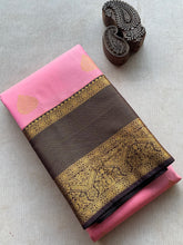 Semi Kanchi Silk Vairaoosi Saree with Double Border