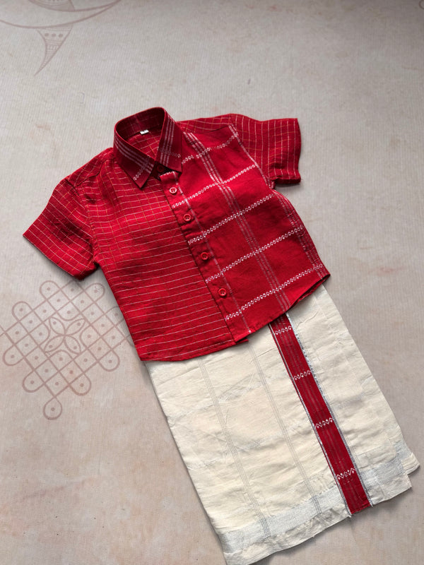Boys Dhoti and Shirt  - Onam FastTrack