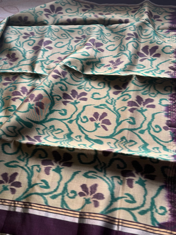 Kanjivaram Pure Soft Silk Ikkat Saree