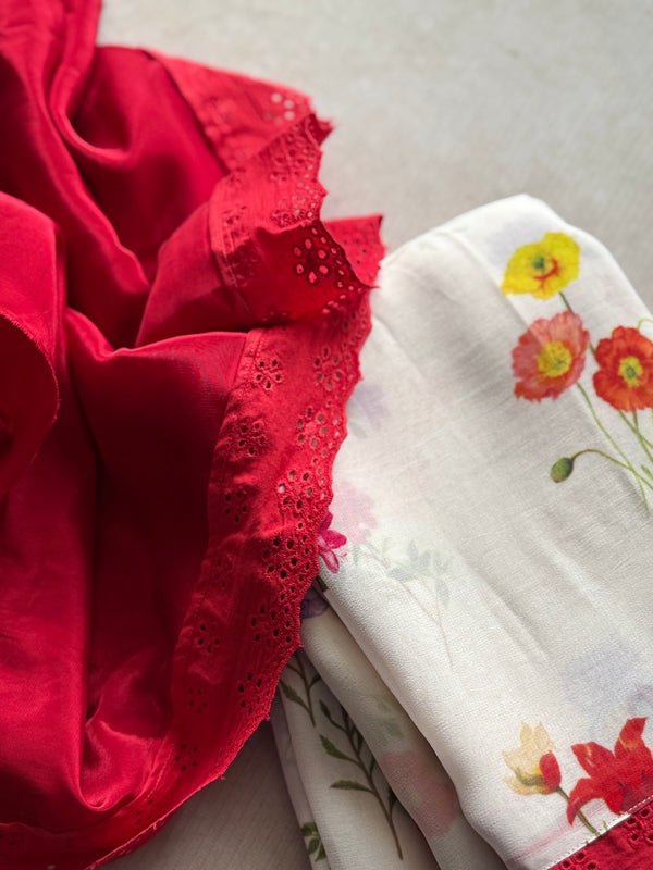 Floral Georgette Saree