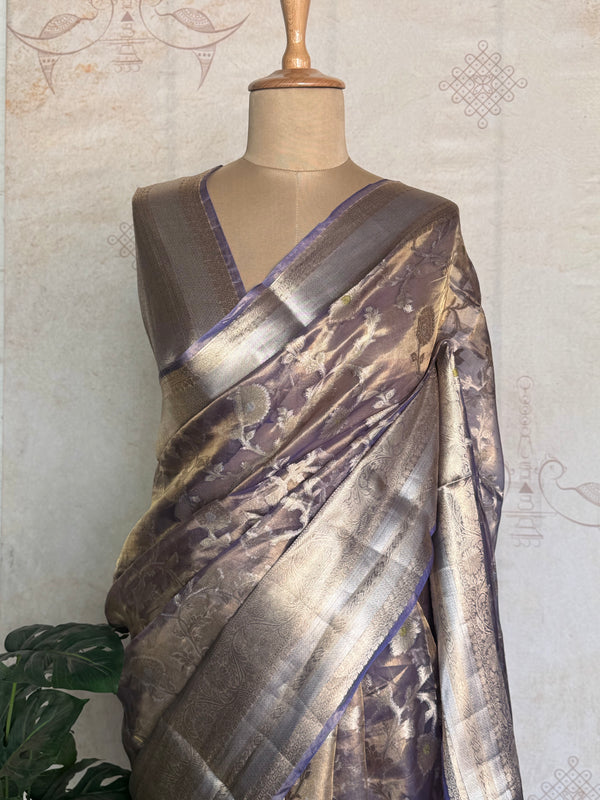 Pure Molten Gold Tissue Saree