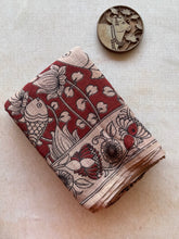 Kota Cotton Kalamkari Saree with Elephant Pallu