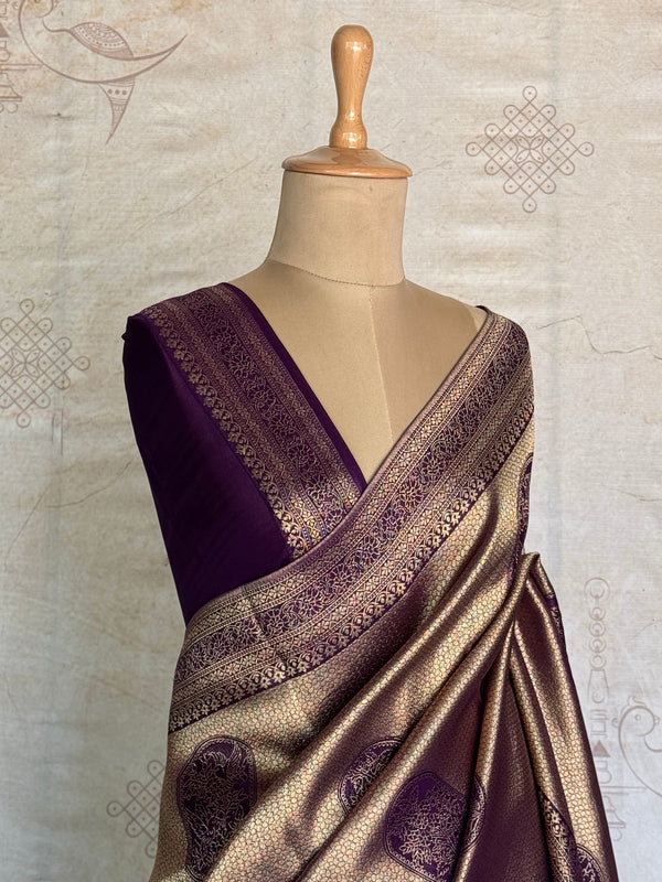 Pure Mushru Banarasi Saree with Grand Body