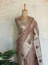 Samaira - Pure Tussar Appliqué Saree