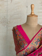 Pure Banarasi Saree In Patola Inspire Design