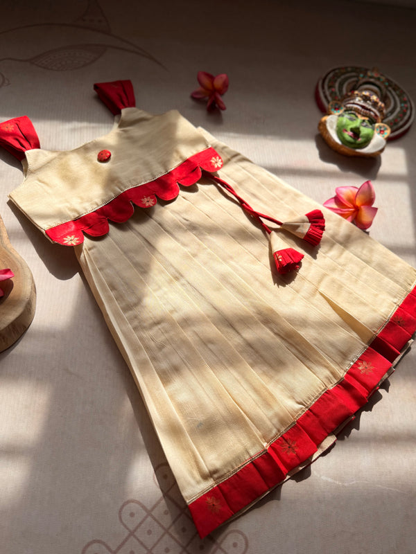 Naya Crop Top and Skirt - Onam Edit