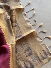 Madhubani - Hand-Painted Madhubani Inspired Tussar Saree