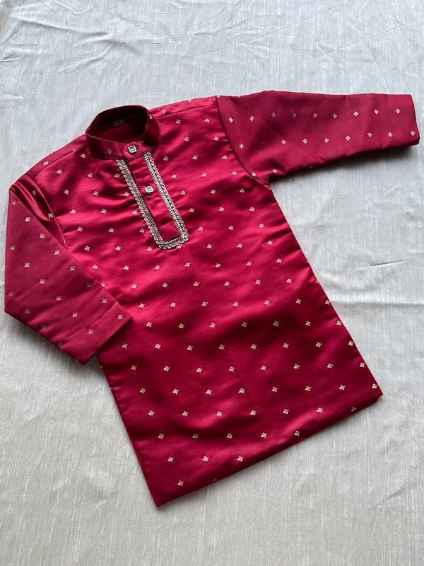 Milan - Raw Silk Kurta With Pants