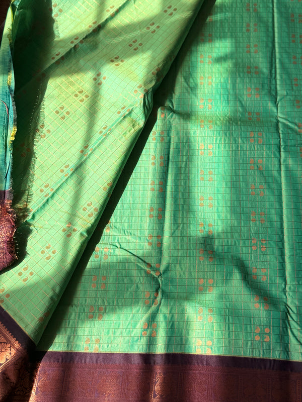 Semi Kanchi Silk Saree