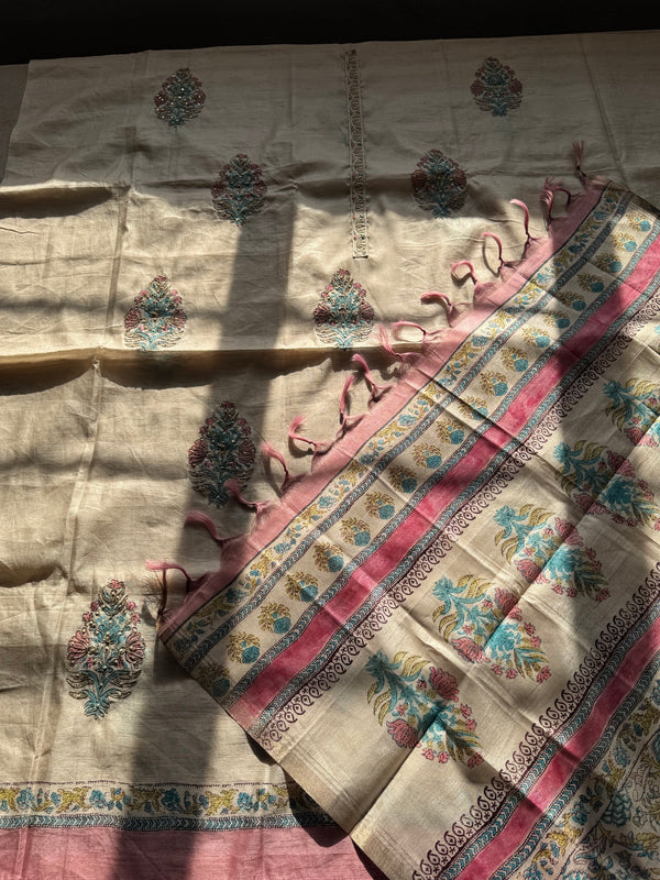 Sylvie Unstitched - Kurta + Pant + Dupatta