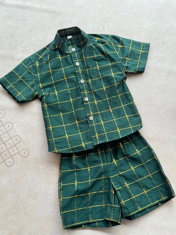 Mayuran Boys Shirt & Trouser Set — South Indian Traditional Ethnic Wear Festive Edit