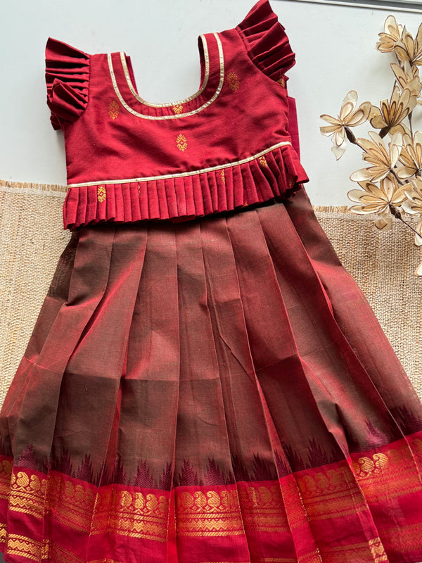 Bodice Skirt With Crop top- Diwali Collections