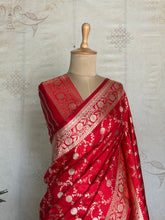 Mushru Katan Pure Banarasi Saree