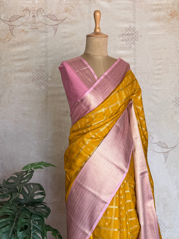 Semi Kanchi Silk Saree