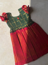Sungudi kids frock -  Zari Checkered