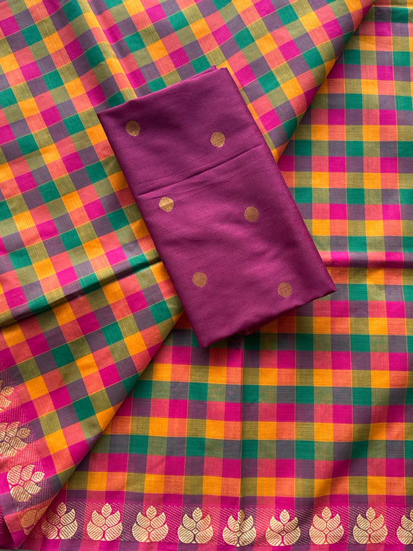 Yaazh - Pure Kanchi Cotton Saree