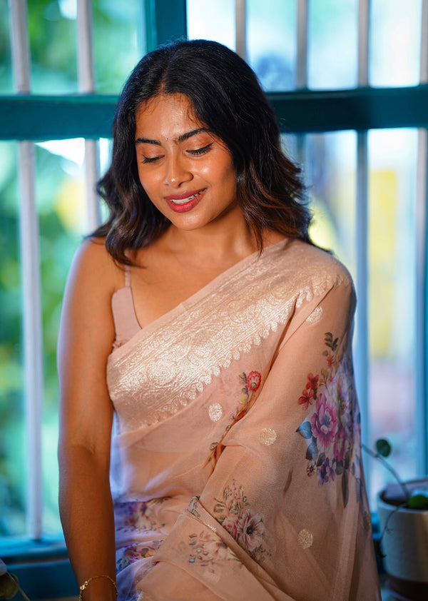 Pure Floral Khaddi Georgette