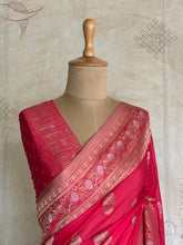 Nandhana - Crinkle Georgette Saree with Sona Rupa Zari Weaving