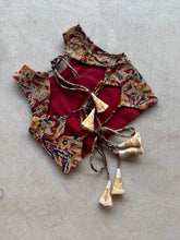 Kids Kalamkari Cotton Top with Ivory Layered Skirt – Festive Ethnic Set