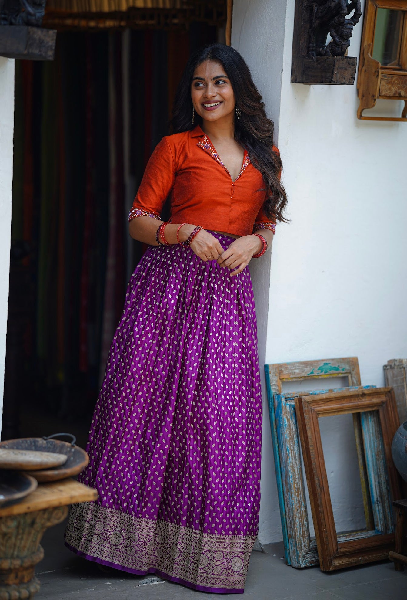 Half Sarees, Set Sarees & Ethnic Skirts for Women | Studio Virupa