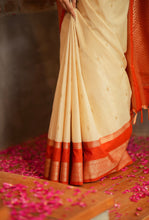 Semi Kanchi Silk Saree - Onam Edit