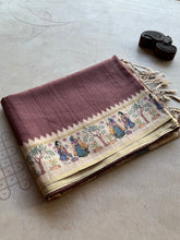 Madhubani - Hand-Painted Madhubani Inspired Tussar Saree