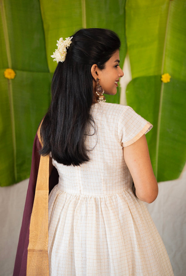 Kalyani - Anarkali Dress with Dupatta Onam Edit