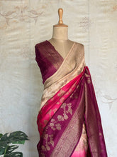 Nityasri - Ombre Khaddi Georgette Saree With Jaal Detailings