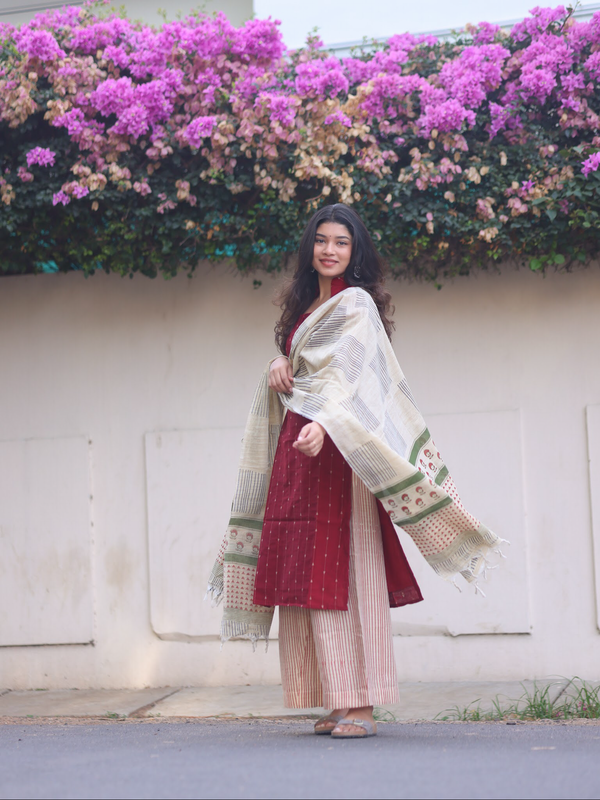 Amudham - Raw Silk 3-Piece Suit Set