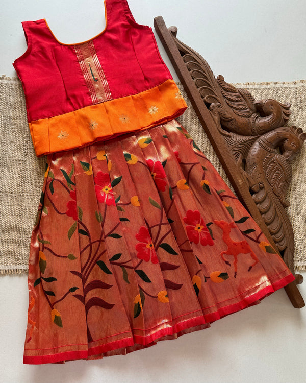 Paithani - Just born bodice skirt and top