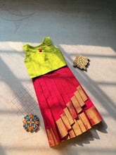 Chettinad cotton overlapped Skirt with bodice top