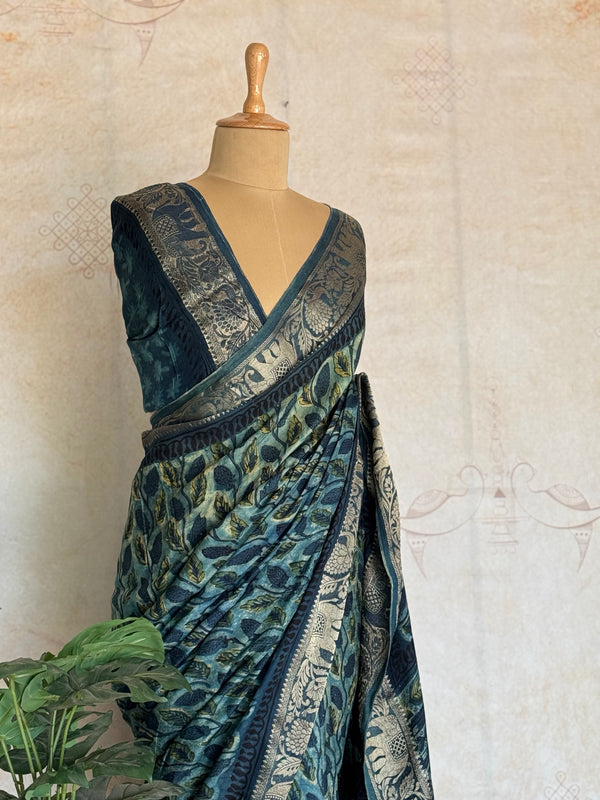 Dola Silk Zari Border Saree