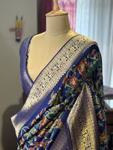 Patola Saree With Pure Kalamkari Appliqué Work