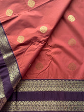 Semi Kanchi Silk Saree - Rust Orange Festive & Ethnic Wear