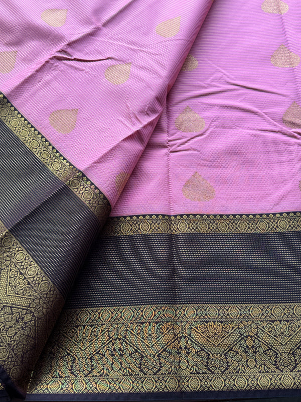 Semi Kanchi Silk Vairaoosi Saree with Double Border