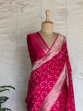 Druvika - Bandhini Printed Paithani Saree With Grand Paithani Pallu