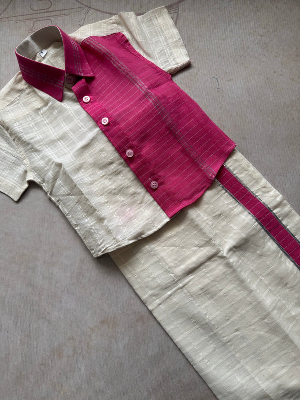 Boys Dhoti and Shirt  - Onam FastTrack