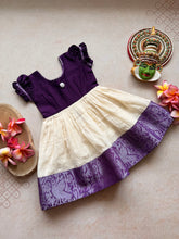 Nakshatra Kids Cotton Frock - Onam Edit
