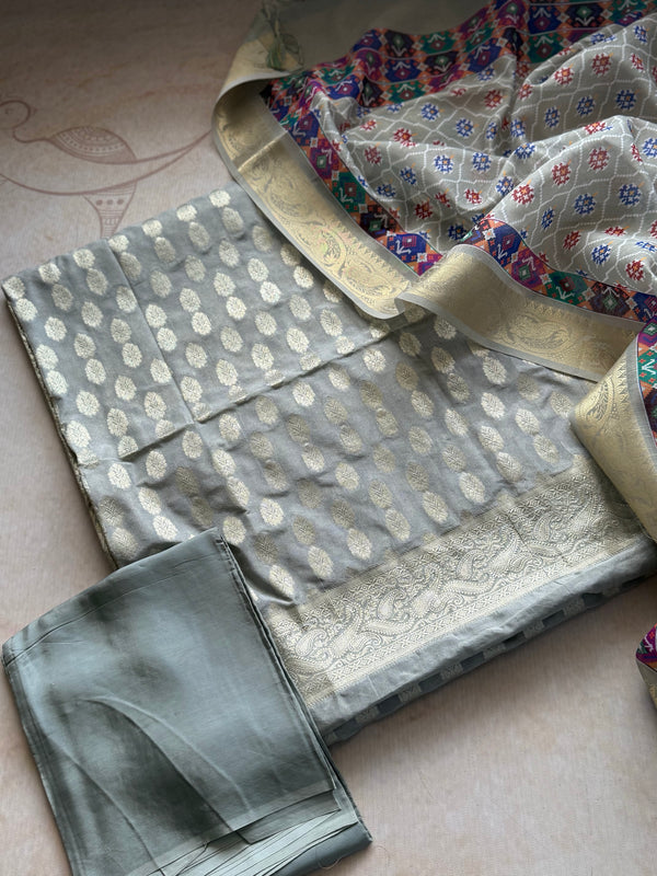 Alanah - Banarasi Unstitched Salwar Suit Set