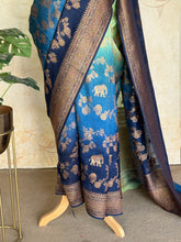 Nityasri - Ombre Khaddi Georgette Saree With Jaal Detailings