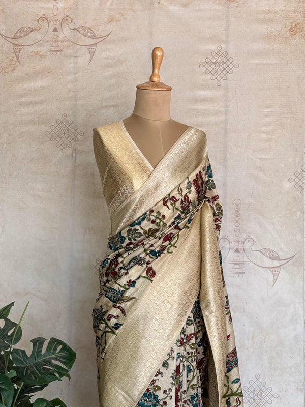 Subhadra - Kalamkari Inspired Embroidery Saree